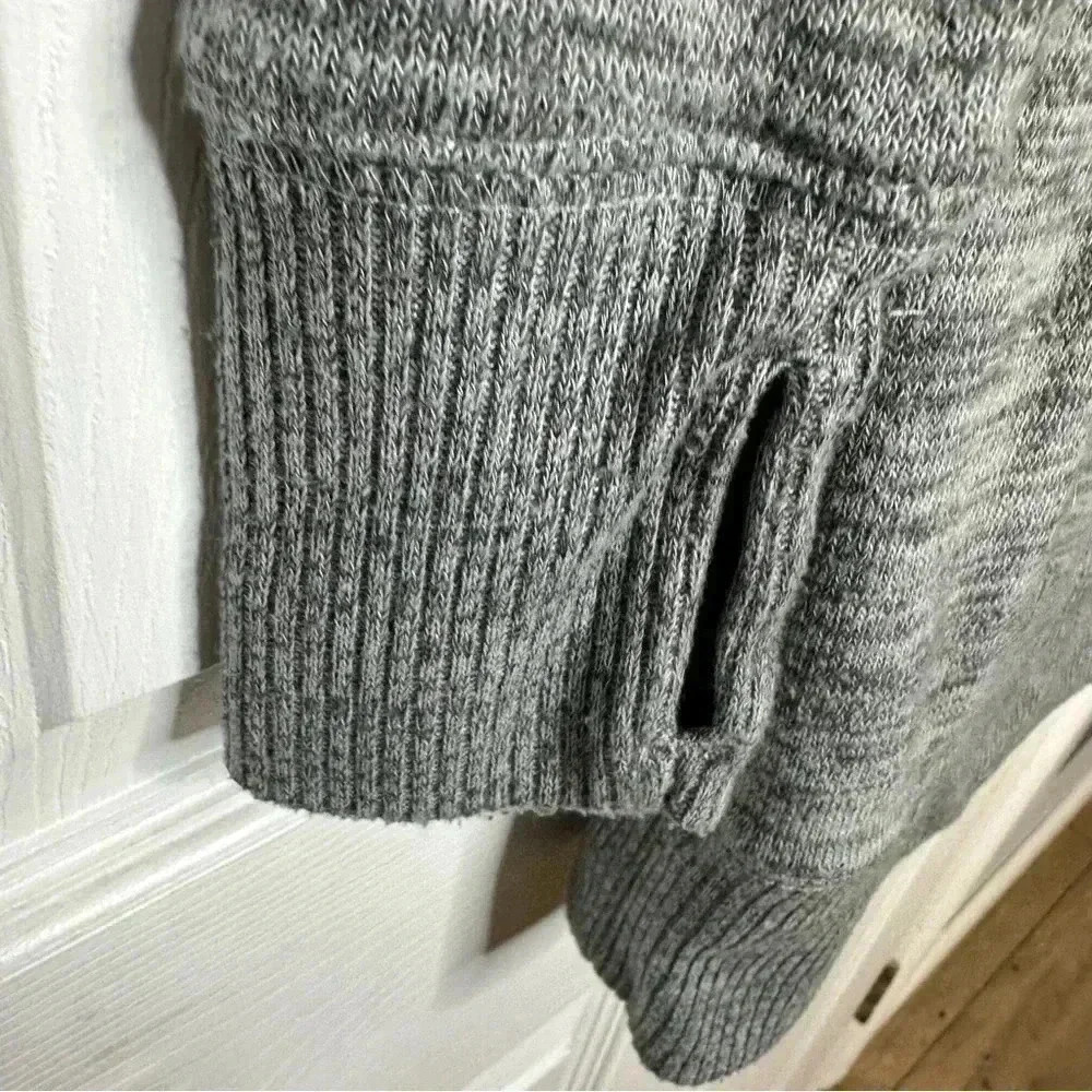 Joe Fresh Sweater Cowl Neck Long Grey Size Extra Small - Picture 2 of 16